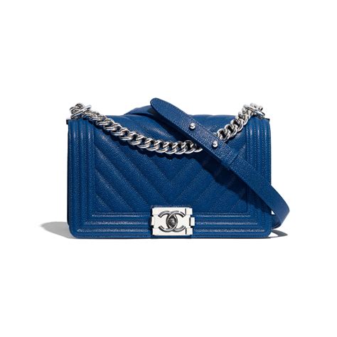 chanel le boy dark blue|Chanel black handbags.